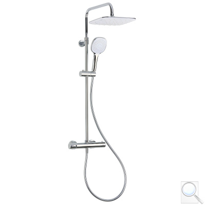 Sprchový systém Optima s termostatickou baterií bílá/chrom OPTIMASSTZ. 