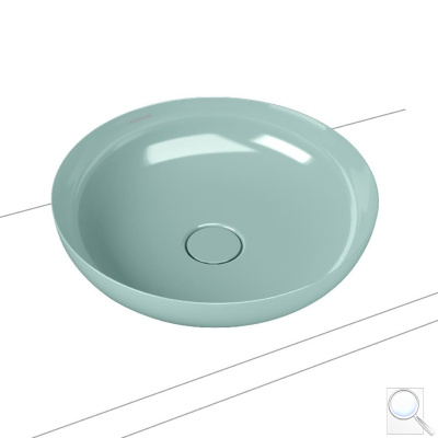 Umyvadlo na desku Kaldewei Miena 3181 38x38 cm, Miena 3180 45x45 cm Soft Touch. 