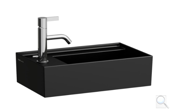 Umývátko Laufen Kartell By Laufen 46x28 cm černá mat otvor pro baterii, bez přepadu H8153357161111. obr. 1