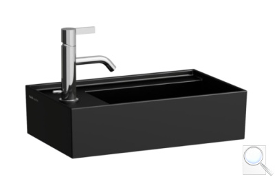 Umývátko Laufen Kartell By Laufen 46x28 cm černá mat otvor pro baterii, bez přepadu H8153357161111. obr. 1