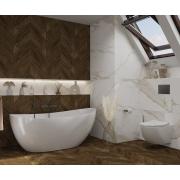 Volně stojící vana SAT Mette 158x77 cm litý mramor levá i pravá SATMET1580. obr. 6&nbsp;