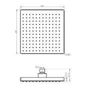 Hlavová sprcha Siko chrom SIKOBSHSHP41. obr. 2