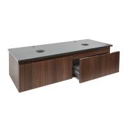 Koupelnová skříňka s žulovou deskou SAT Evolution 118x30x44,8 cm ořech mat SATEVO120NAZ. obr. 5 