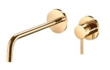 Umyvadlová baterie Paffoni Light včetně podomítkového tělesa zlatá lesk LIG006HG70