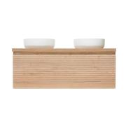 Koupelnová skříňka s krycí deskou Naturel Savona 119x50x44,3 cm dub mat SAVONA120DHDBEZ. &nbsp;(4)