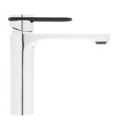 Umyvadlová baterie SAT Fusion bez výpusti páka kulatá černá SATBSFU271KPC. obr. 2&nbsp;