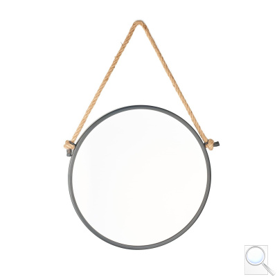 Zrcadlo Naturel 40x40 cm černá ZLAN40C. obr. 1