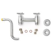 Umyvadlová baterie Paffoni Cruz bez výpusti 150 mm chrom QTV161. obr. 2&nbsp;