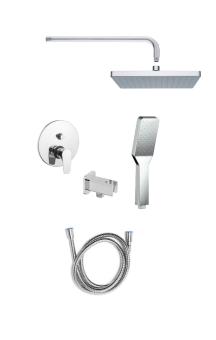 Sprchový systém SAT Project včetně podomítkového tělesa chrom SATBPSETPRO4