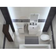 Nábytkové umyvadlo Kolo Rekord 60x45 cm otvor pro baterii uprostřed K91962000. obr. 4&nbsp;