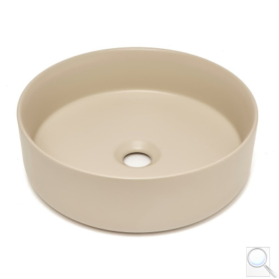 Umyvadlo na desku SAT Mood 36x36 cm béžová matná bez otvoru pro baterii, bez přepadu SATM3636KM. obr. 1