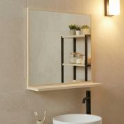 Zrcadlo s poličkou Ceramia Easy 60x61,5 cm jasmín EASYZRCJ. &nbsp;(4)