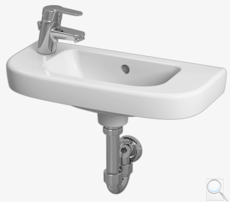 Umývátko Jika Deep 50x23 cm otvor pro baterii vlevo H8156150001051. 