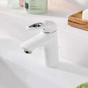 Umyvadlová baterie Grohe Eurostyle New s výpustí Moon White / chrom 33558LS3. obr. 3 