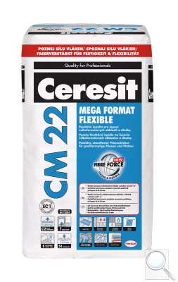 Lepidlo Ceresit CM 22 šedá 25 kg C2TE S1. 