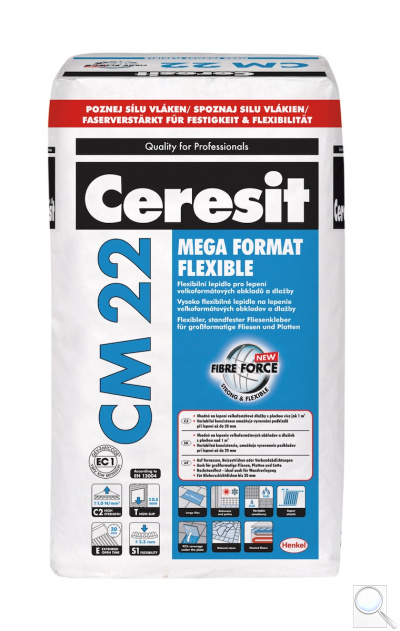 Lepidlo Ceresit CM 22 šedá 25 kg C2TE S1. 