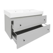 Koupelnová skříňka s dvojumyvadlem Naturel Forli 120x45x46 cm šedá mat FORLI120GMUSAT. obr. 2&nbsp;