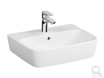 Umyvadlo na desku Vitra Shift 55x43 cm otvor pro baterii uprostřed 7076-003-0973. obr. 1