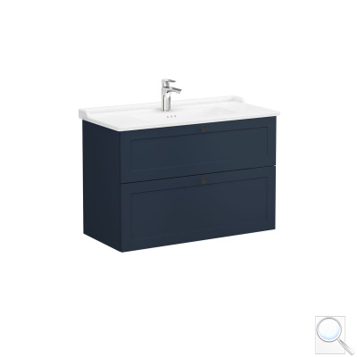 Koupelnová skříňka s umyvadlem Vitra Root 100x67x46 cm modrá mat ROOTC100BINTC. obr. 1