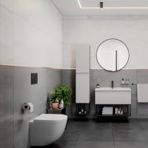 Project šedá koupelna