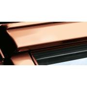 Střešní okno GGL/GGU s elektrickým nebo solárním napájením - řada Premium. Venkovní úprava měď&nbsp;