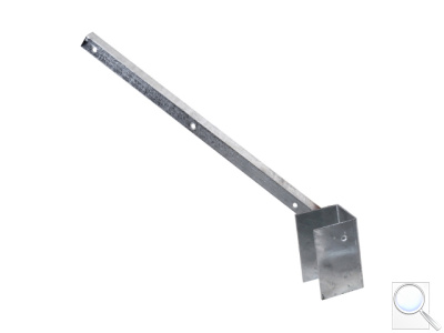 Bavolet na čtyřhranný sloupek PILOFOR® 60 × 60 mm, jednostranný, vnitřní, Zn. 
