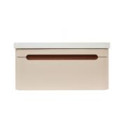 Koupelnová skříňka s umyvadlem SAT Fusion 97,5x43x45 cm pískově béžová mat SATFUSION100BEU. obr. 4&nbsp;
