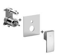 Vanová baterie Paffoni Level včetně podomítkového tělesa chrom lesk LES015CR