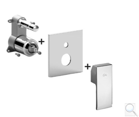 Vanová baterie Paffoni Level včetně podomítkového tělesa chrom lesk LES015CR. obr. 1