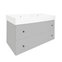 Koupelnová skříňka s dvojumyvadlem Naturel Forli 120x45x46 cm šedá mat FORLI120GMUSAT