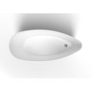 Volně stojící vana SAT Lola 159x70 cm litý mramor SATLOL160. obr. 3