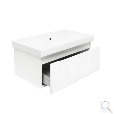 Koupelnová skříňka s umyvadlem SAT Evolution 78x30x44,8 cm bílá mat SATEVO80WMU1 obr. 1