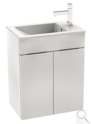 Koupelnová skříňka s umyvadlem Jika Cube 50,5x34x62,2 cm bílá H4536411763001. obr. 1