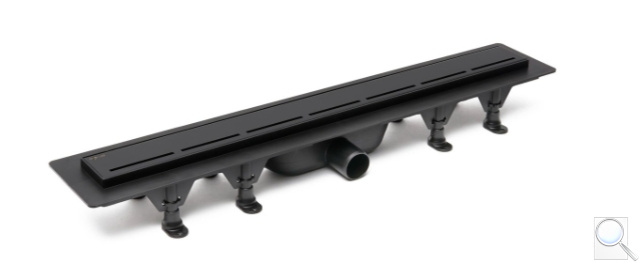 Sprchový žlab SAT 70 cm plast černý mat ZLAB70BL. obr. 1