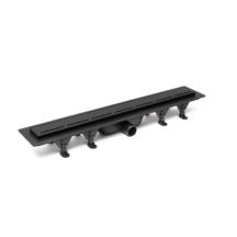 Sprchový žlab SAT 70 cm plast černý mat ZLAB70BL