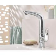 Vysoká umyvadlová baterie Grohe Eurostyle New s výpustí chrom 23718003. obr. 2 