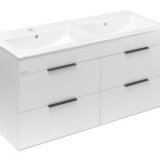 Koupelnová skříňka s dvojumyvadlem Jika Plan 120x44,1x62,2 cm bílá H4536621763001. obr. 5