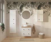 Koupelnová skříňka vysoká Naturel Forli 40x157x20 cm bílá FORLIV40BI (obr. 2)
