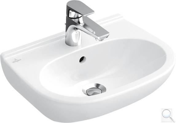 Umyvadlo Villeroy & Boch O.Novo šířka 55 cm otvor pro baterii uprostřed 51665501. obr. 1