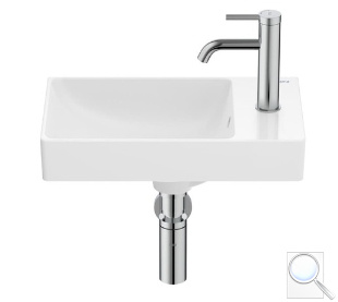 Umývátko Roca ONA 45x26 cm odkládací plocha vpravo A327681000. obr. 1