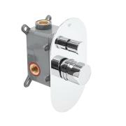 Vanová baterie SAT Fusion včetně podomítkového tělesa bílé sklo lesk SATBSFU215BS. obr. 2