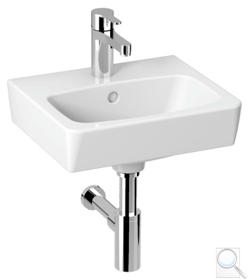 Nábytkové umývátko Jika Lyra Plus Viva 40x34 cm otvor pro baterii uprostřed H8153800001041. 