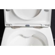 WC závěsné SAT Brevis včetně sedátka softclose, zadní odpad, bílá  SATBRE010RREXP. obr. 16 