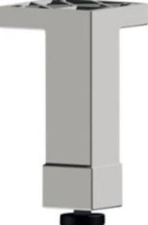 Nábytková noha Jika Zeta 8x3x10,6 cm chrom H4944010390001