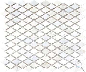 Kamenná mozaika Mosavit Diamond blanco bílá