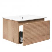 Koupelnová skříňka s umyvadlem Naturel Savona 78x43x44,8 cm dub halifax mat SAVONA80DH (obr. 2)