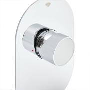 Sprchová baterie SAT Fusion včetně podomítkového tělesa bílé sklo lesk SATBSFU210BS. obr. 5&nbsp;