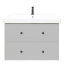 Koupelnová skříňka s umyvadlem Naturel Forli 80x45x46 cm šedá mat FORLI80GMUVER