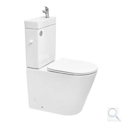 WC kombi komplet s umývátkem včetně ventilu SAT Brevis vario odpad SATBRE34. obr. 1