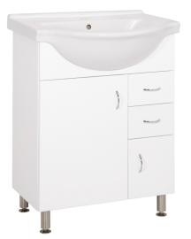 Koupelnová skříňka s umyvadlem Keramia Pro 65,8x51,4 cm bílá PRO65DV